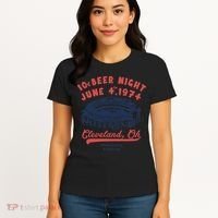 Cleveland Baseball Retro 10 Cent Beer Night Women's T-Shirt thumb 4