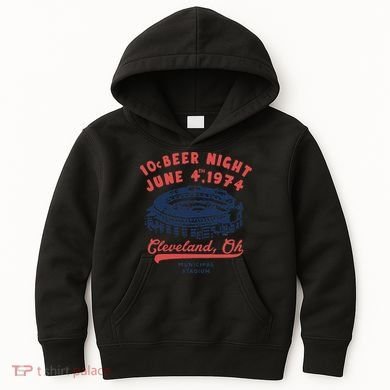 Cleveland Baseball Retro 10 Cent Beer Night Kids Hoodie