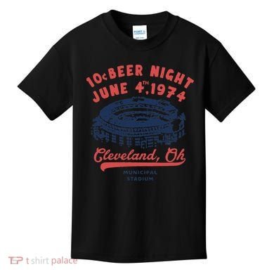 Cleveland Baseball Retro 10 Cent Beer Night Kids T-Shirt