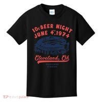Cleveland Baseball Retro 10 Cent Beer Night Kids T-Shirt thumb 0