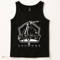 Cowboy Bull Riding Ask Me In Eight Seconds Tank Top thumb 2