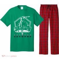Cowboy Bull Riding Ask Me In Eight Seconds Pajama Set thumb 0