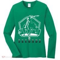 Cowboy Bull Riding Ask Me In Eight Seconds Women's Long Sleeve Shirt thumb 0
