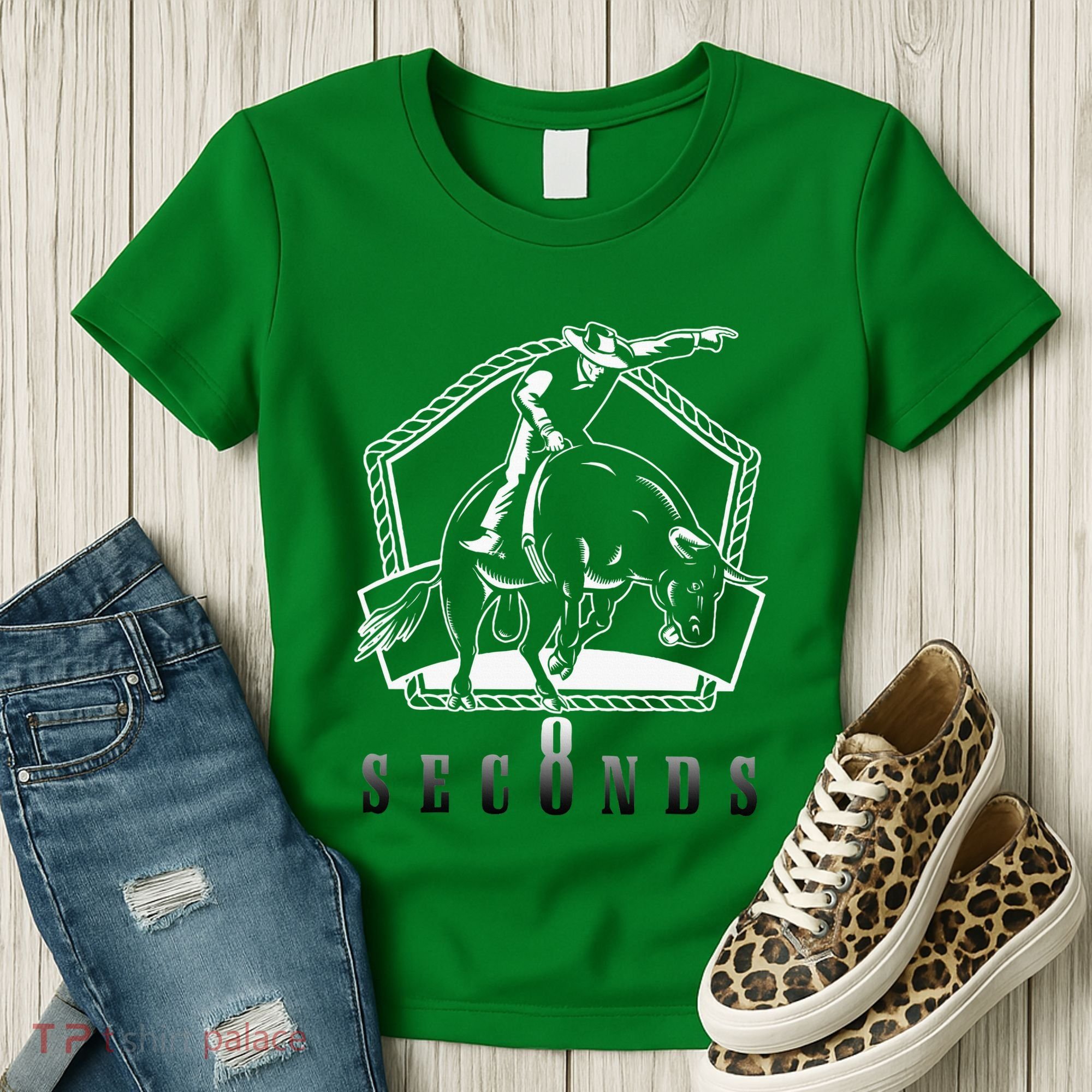 Cowboy Bull Riding Ask Me In Eight Seconds Women's T-Shirt