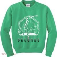 Cowboy Bull Riding Ask Me In Eight Seconds Kids Sweatshirt thumb 0