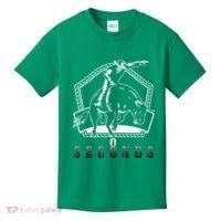Cowboy Bull Riding Ask Me In Eight Seconds Kids T-Shirt thumb 0