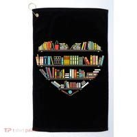 Cool Books Reading Wo Book Lover Literacy Librarian Golf Towel thumb 0