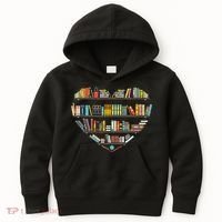 Cool Books Reading Wo Book Lover Literacy Librarian Kids Hoodie thumb 0