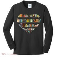 Cool Books Reading Wo Book Lover Literacy Librarian Kids Long Sleeve Shirt thumb 0