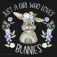 Cool Bunny Rabbit Gift Just A Girl Who Loves Bunnies Gift Women's Hoodie thumb 2