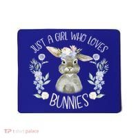 Cool Bunny Rabbit Gift Just A Girl Who Loves Bunnies Gift Mousepad thumb 0