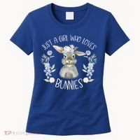 Cool Bunny Rabbit Gift Just A Girl Who Loves Bunnies Gift Women's T-Shirt thumb 0