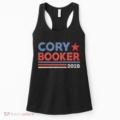Cory Booker Retro Stripe Cory Booker For President 2028 Women's Tank Top