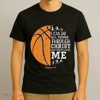 Christian Basketball Religious Gifts T-Shirt thumb 3