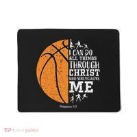 Christian Basketball Religious Gifts Mousepad thumb 0