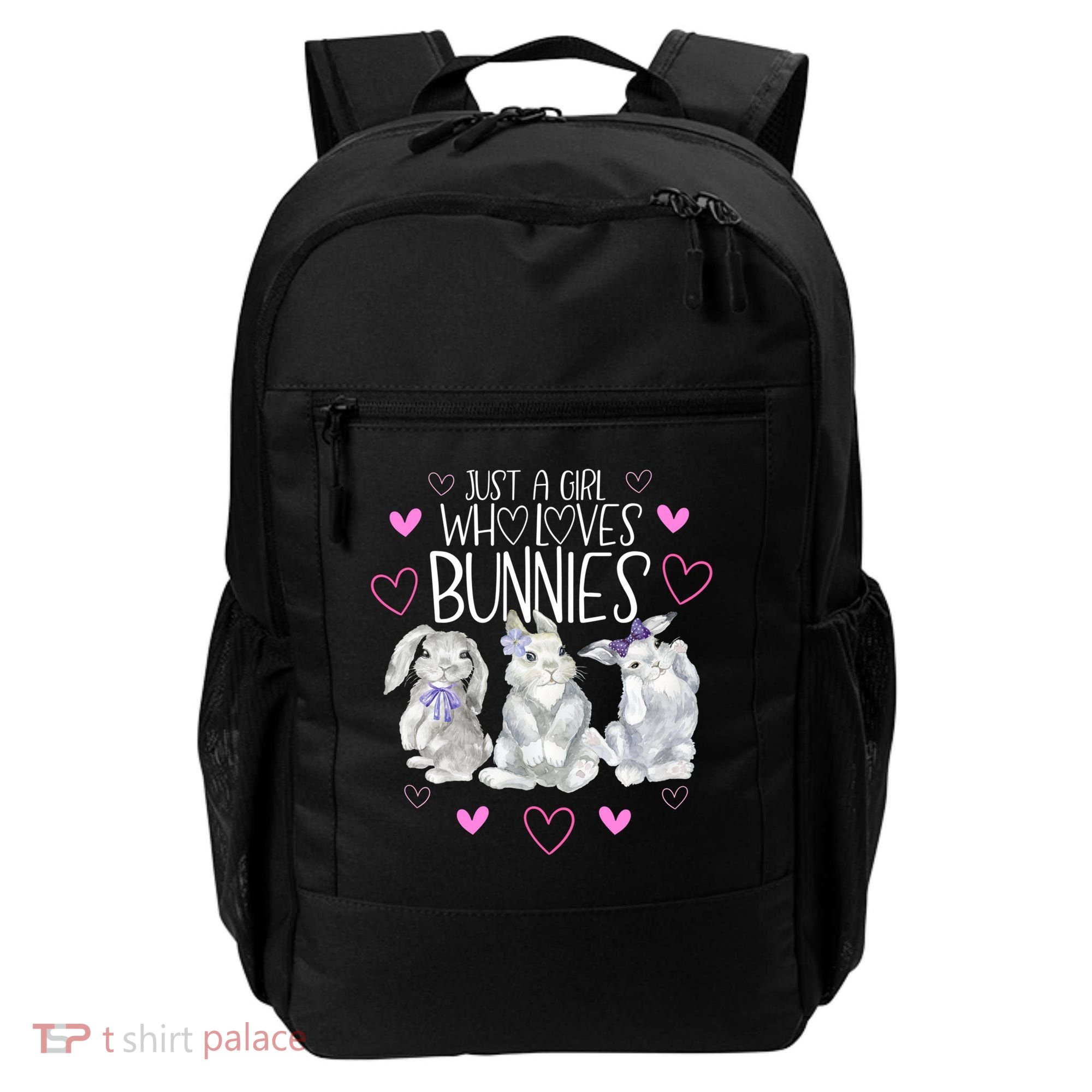 Cool Bunny Rabbit Gift Just A Girl Who Loves Bunnies Gift Backpack