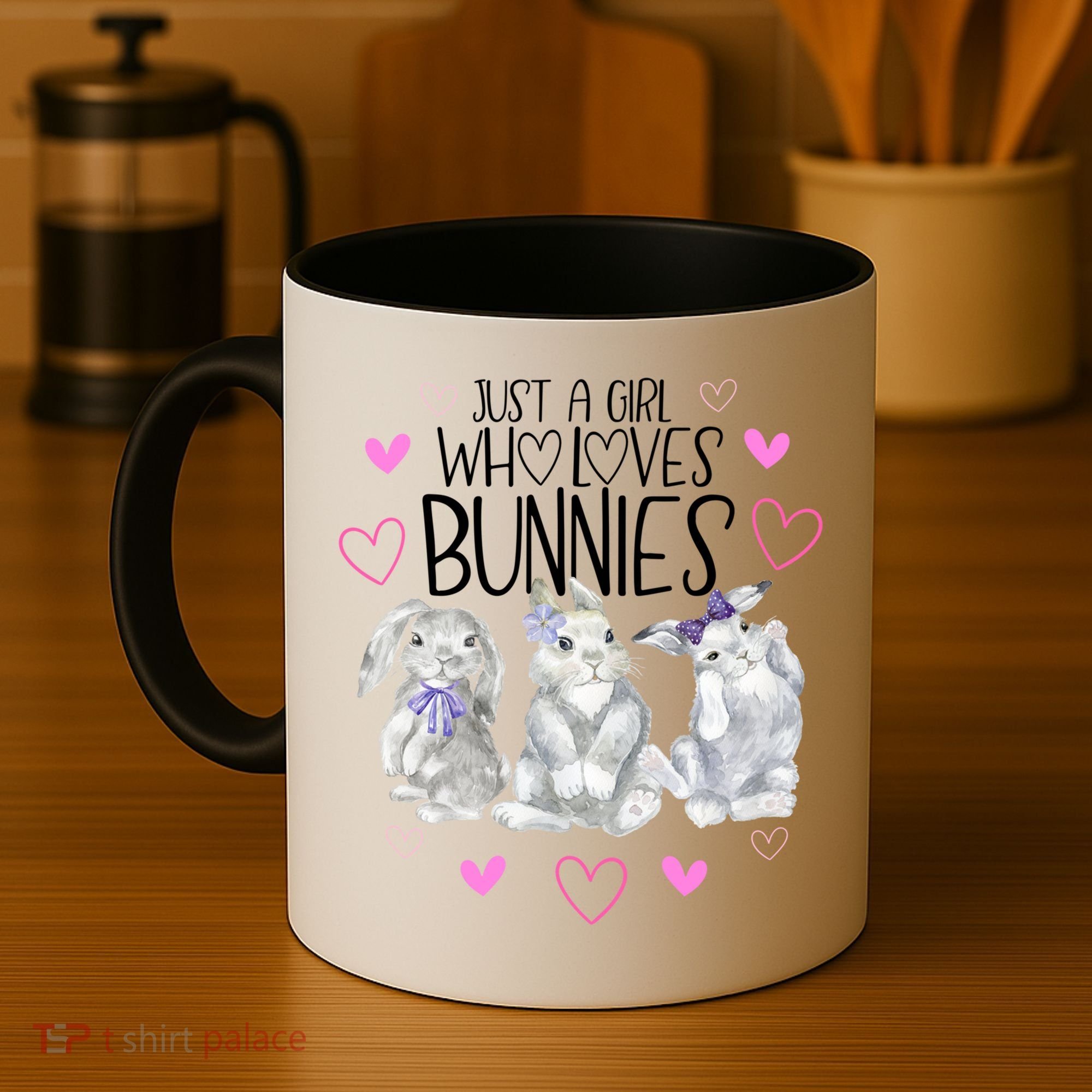 Cool Bunny Rabbit Gift Just A Girl Who Loves Bunnies Gift Coffee Mug