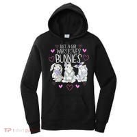 Cool Bunny Rabbit Gift Just A Girl Who Loves Bunnies Gift Women's Hoodie thumb 0