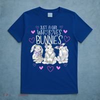 Cool Bunny Rabbit Gift Just A Girl Who Loves Bunnies Gift T-Shirt thumb 5