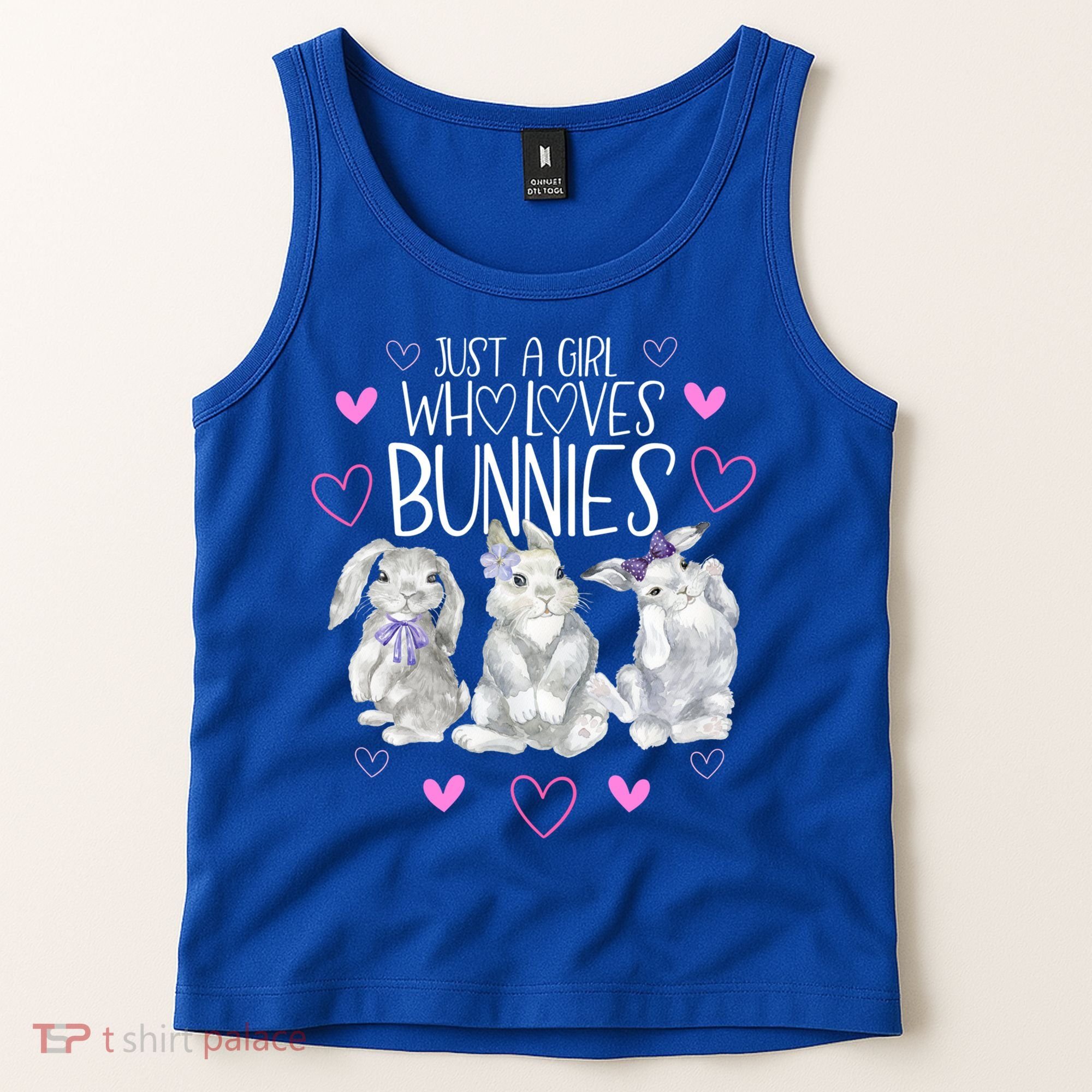 Cool Bunny Rabbit Gift Just A Girl Who Loves Bunnies Gift Tank Top