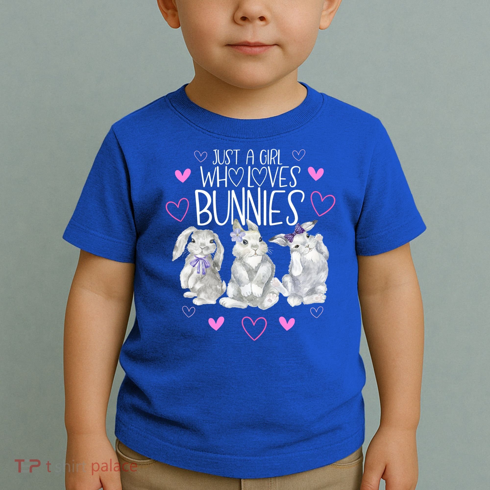 Cool Bunny Rabbit Gift Just A Girl Who Loves Bunnies Gift Toddler T-Shirt