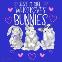 Cool Bunny Rabbit Gift Just A Girl Who Loves Bunnies Gift Kids Long Sleeve Shirt thumb 2