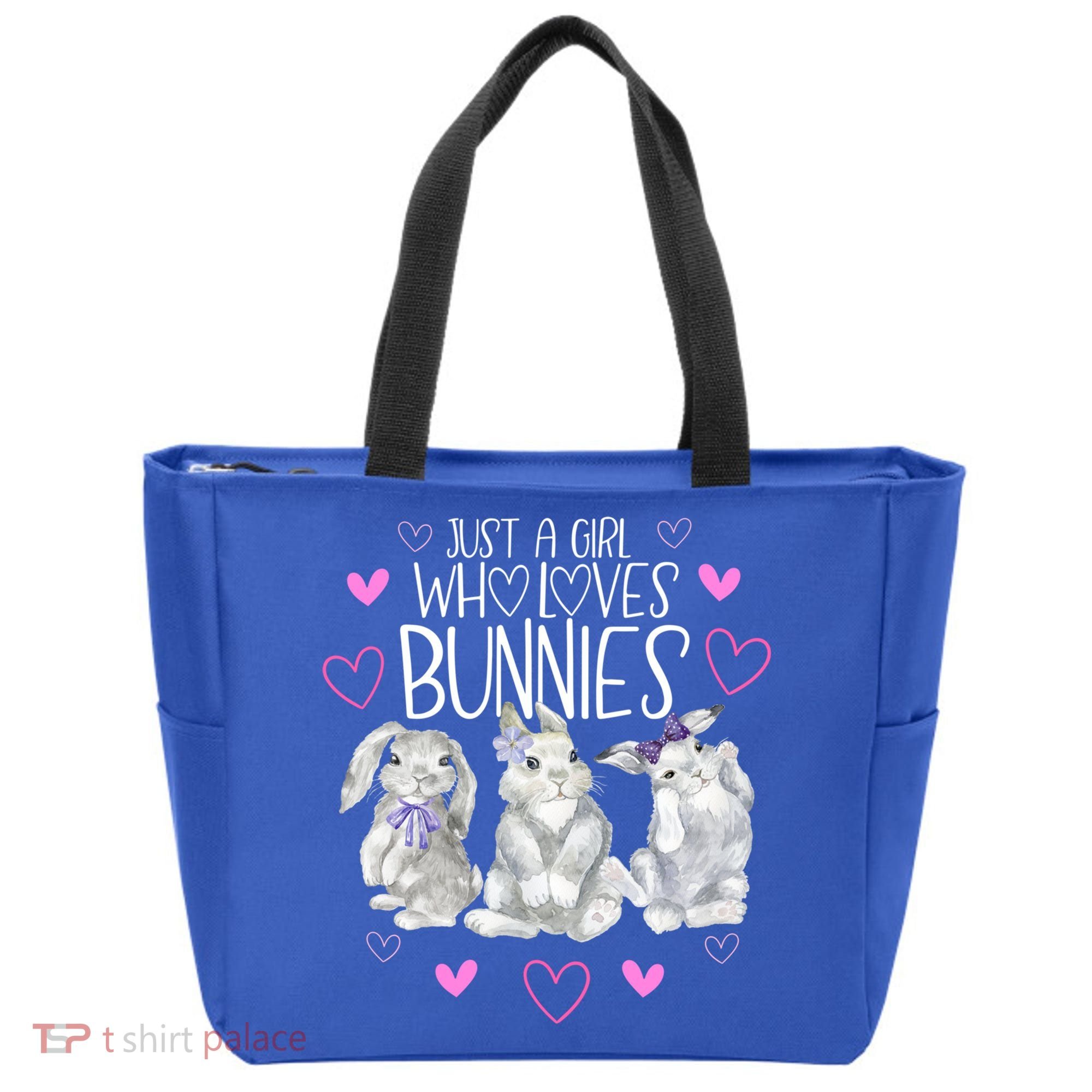 Cool Bunny Rabbit Gift Just A Girl Who Loves Bunnies Gift Tote Bag