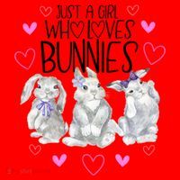 Cool Bunny Rabbit Gift Just A Girl Who Loves Bunnies Gift Santa Hat thumb 1