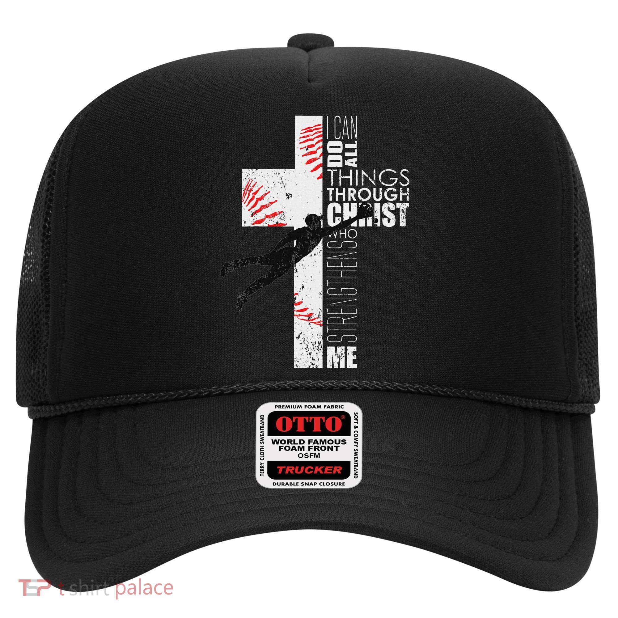 Christian Baseball Religious Cross Graphic Hat