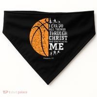 Christian Basketball Religious Gifts USA-Made Doggie Bandana thumb 0