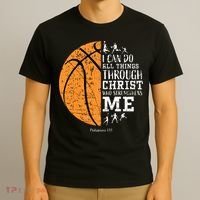 Christian Basketball Religious Gifts T-Shirt thumb 3