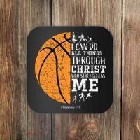 Christian Basketball Religious Gifts Coaster thumb 0
