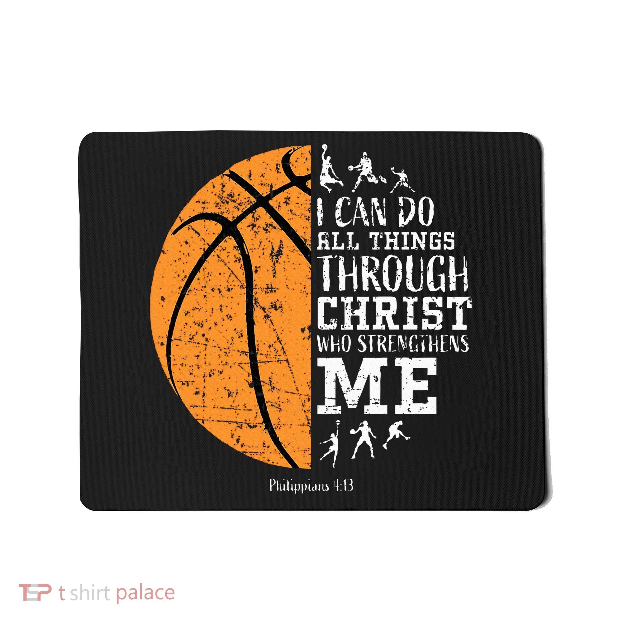 Christian Basketball Religious Gifts Mousepad