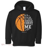 Christian Basketball Religious Gifts Toddler Hoodie thumb 0