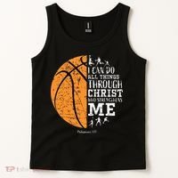 Christian Basketball Religious Gifts Tank Top thumb 2