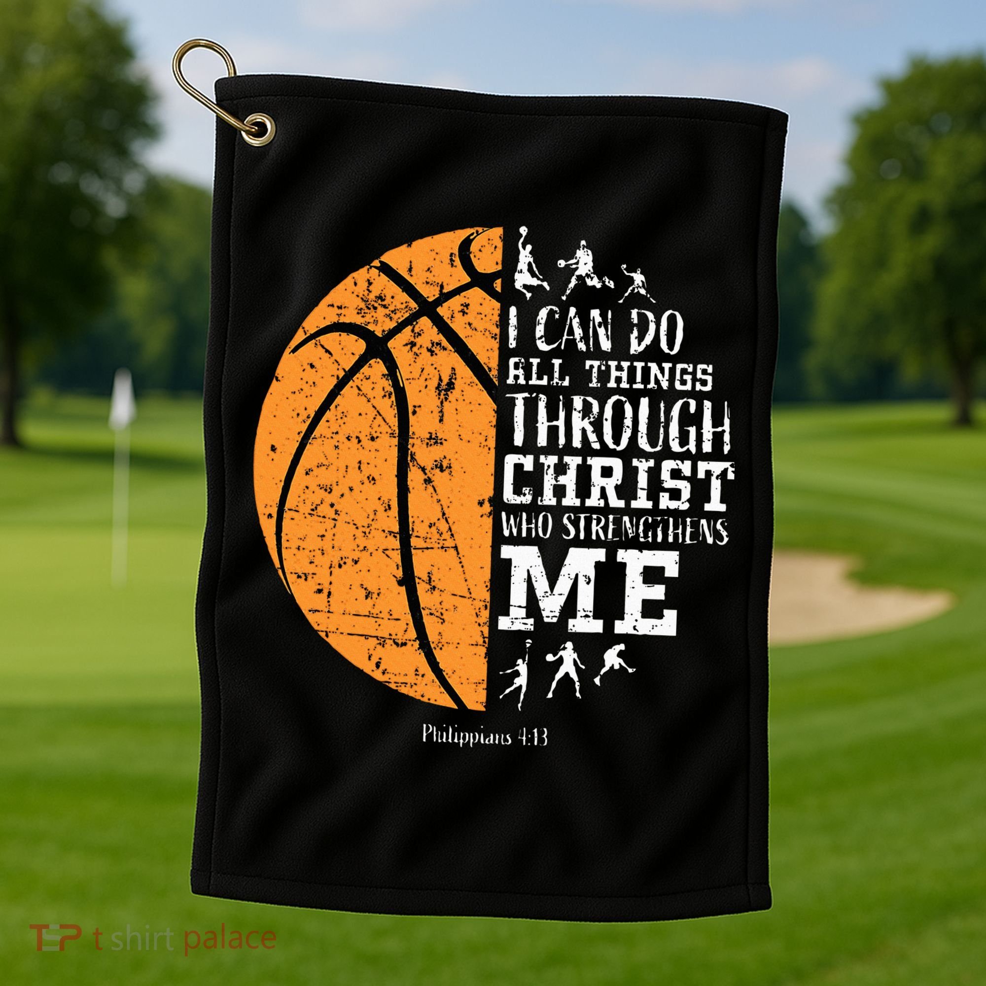 Christian Basketball Religious Gifts Golf Towel