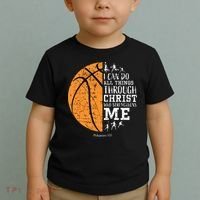 Christian Basketball Religious Gifts Toddler T-Shirt thumb 2