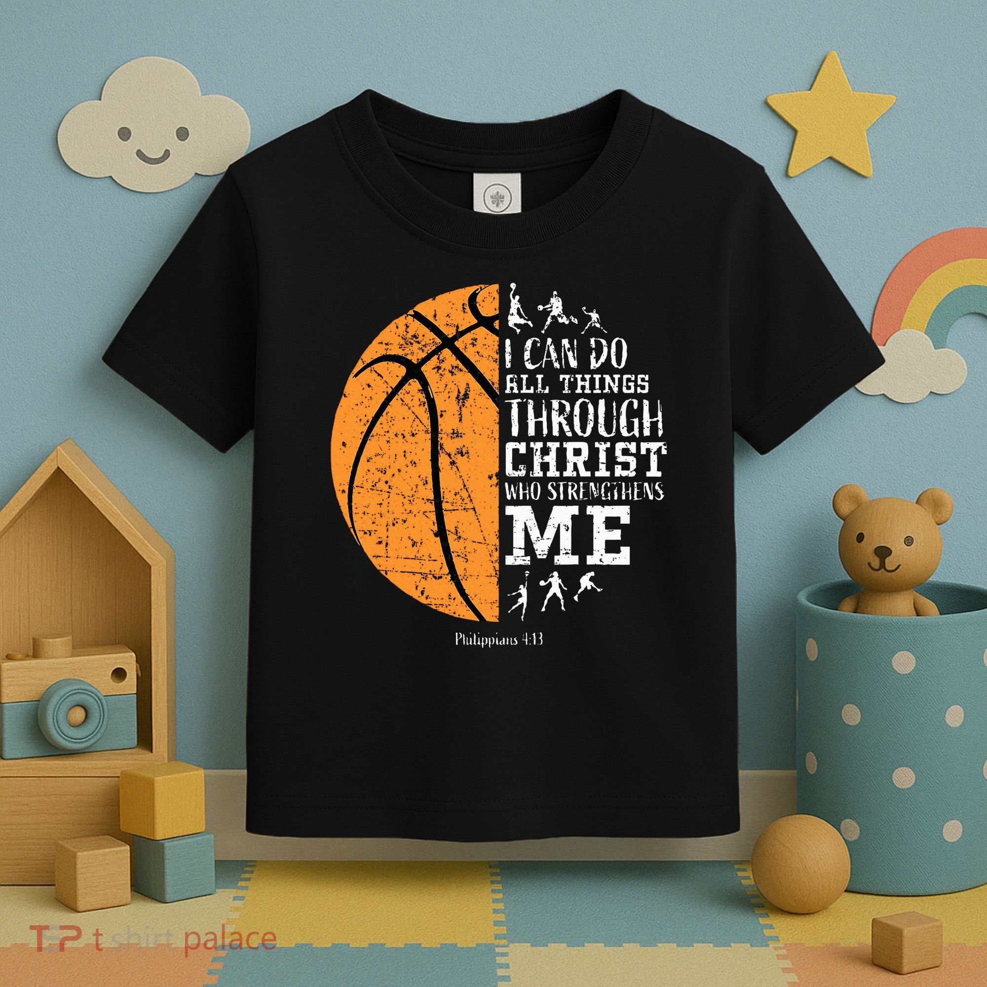 Christian Basketball Religious Gifts Toddler T-Shirt