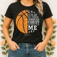 Christian Basketball Religious Gifts Women's T-Shirt thumb 2