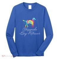 Chesapeake Bay Retriever Tie Dye Rainbow Dog Mom Lover Great Gift Long Sleeve Shirt thumb 0