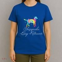 Chesapeake Bay Retriever Tie Dye Rainbow Dog Mom Lover Great Gift T-Shirt thumb 4