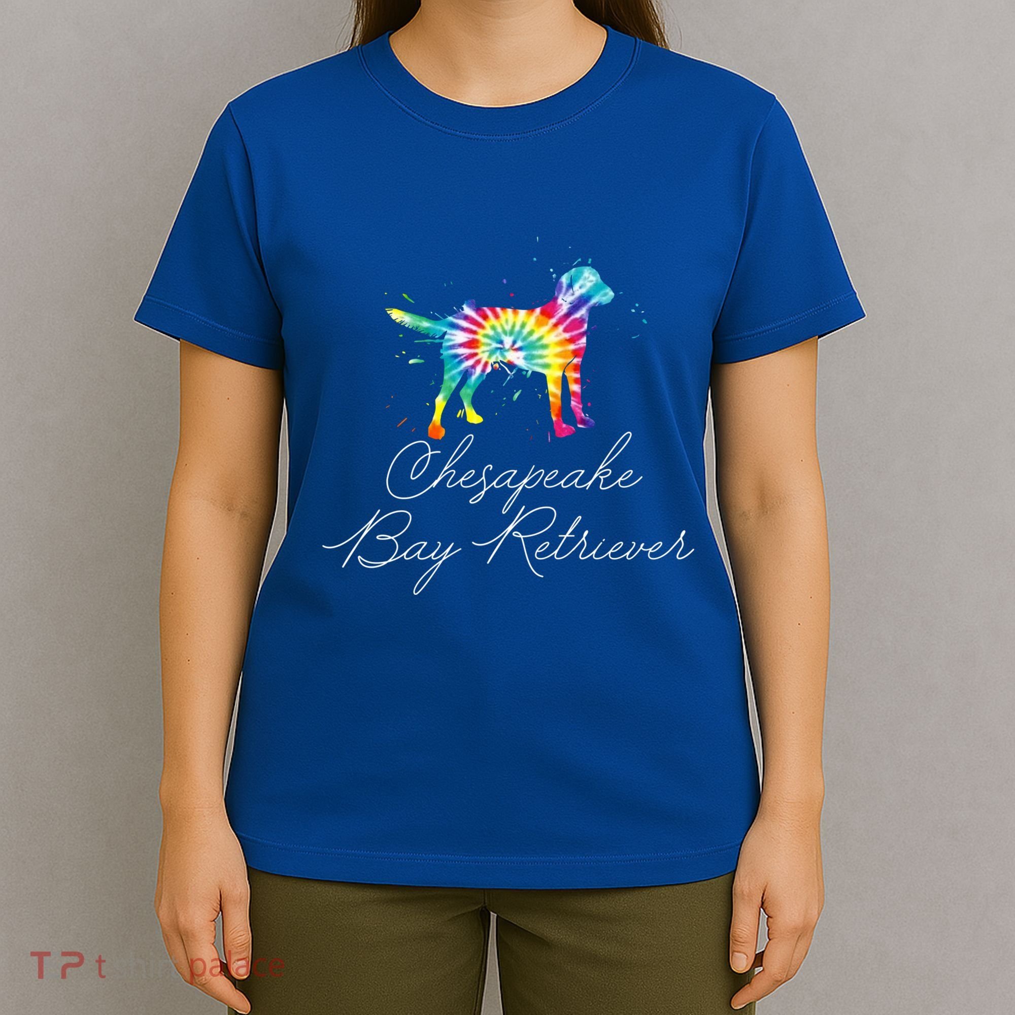 Chesapeake Bay Retriever Tie Dye Rainbow Dog Mom Lover Great Gift T-Shirt