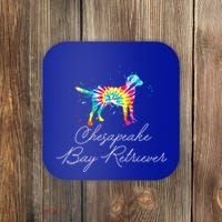Chesapeake Bay Retriever Tie Dye Rainbow Dog Mom Lover Great Gift Coaster thumb 0