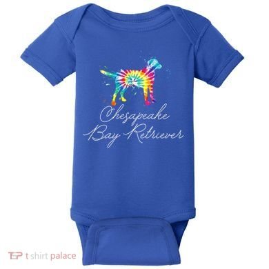 Chesapeake Bay Retriever Tie Dye Rainbow Dog Mom Lover Great Gift Baby Bodysuit