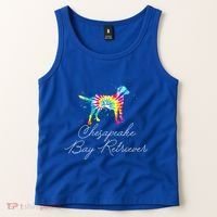 Chesapeake Bay Retriever Tie Dye Rainbow Dog Mom Lover Great Gift Tank Top thumb 2
