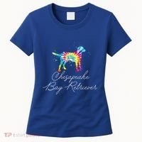 Chesapeake Bay Retriever Tie Dye Rainbow Dog Mom Lover Great Gift Women's T-Shirt thumb 0