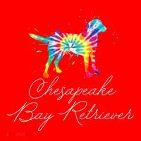 Chesapeake Bay Retriever Tie Dye Rainbow Dog Mom Lover Great Gift Santa Hat thumb 1