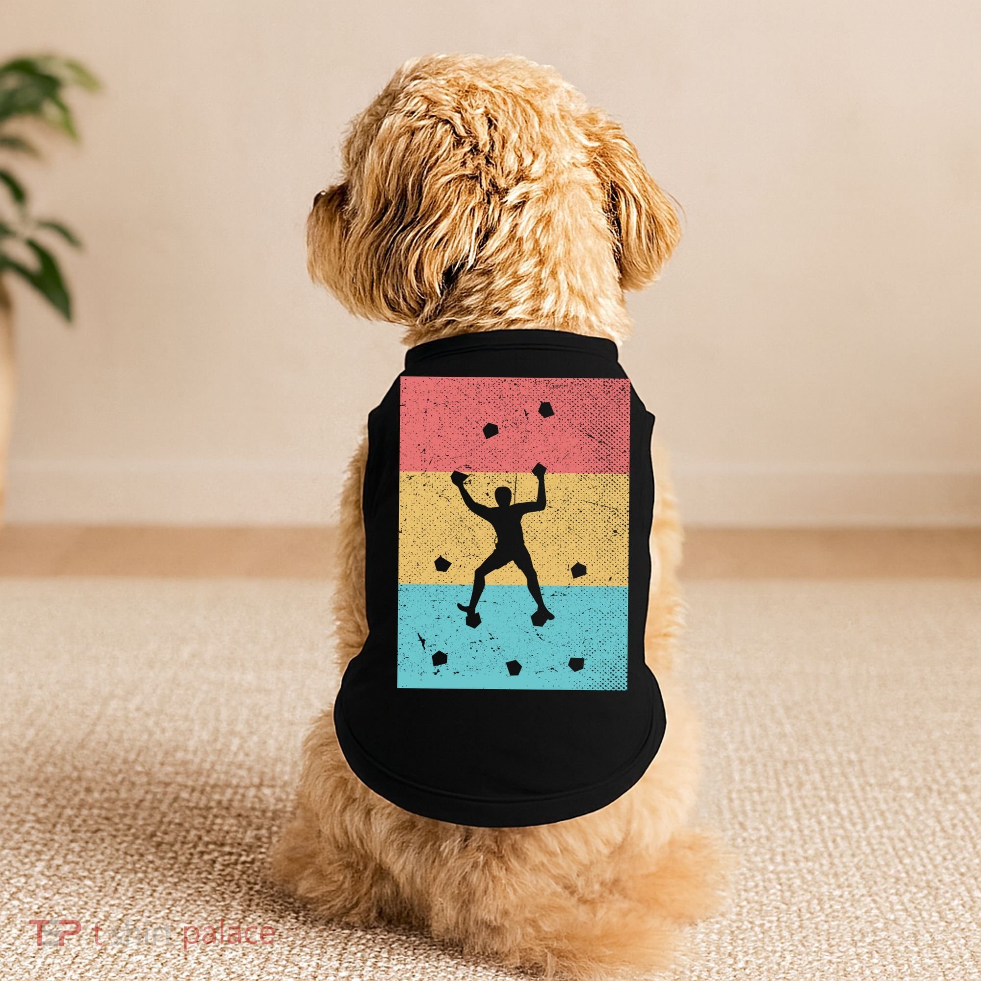 Climb Boulder Retro Wall Climber Sports Hobby Climbing Gift Doggie Tank