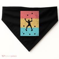 Climb Boulder Retro Wall Climber Sports Hobby Climbing Gift USA-Made Doggie Bandana thumb 0