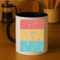 Climb Boulder Retro Wall Climber Sports Hobby Climbing Gift Coffee Mug thumb 4